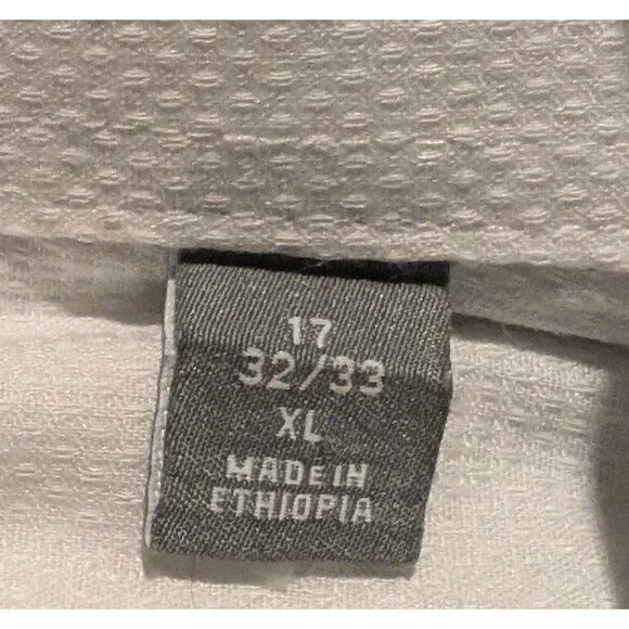 Michael Kors Men Slim-Fit Long-Sleeve  Shirt,‎ White, XL 17 - 32/33 - Picture 3 of 3